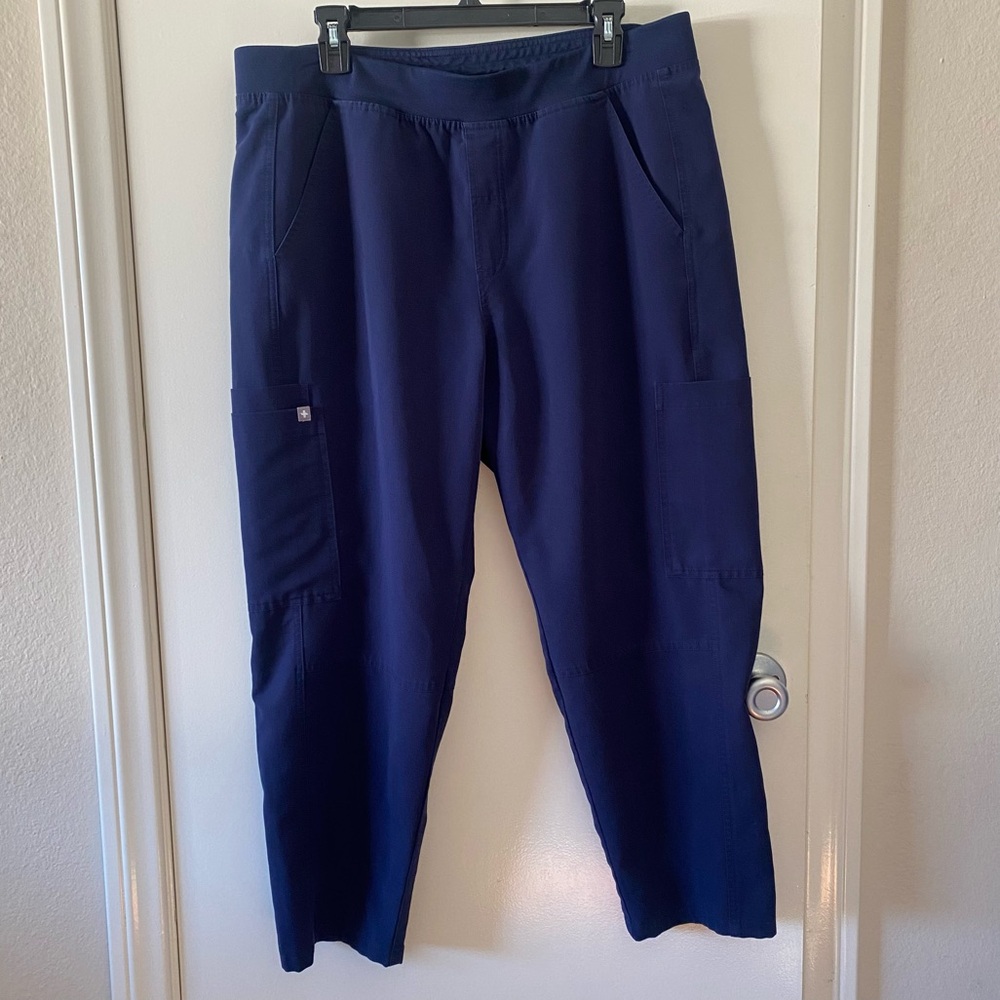 Figs Men’s Navy Axim Scrub Pants, XL Short